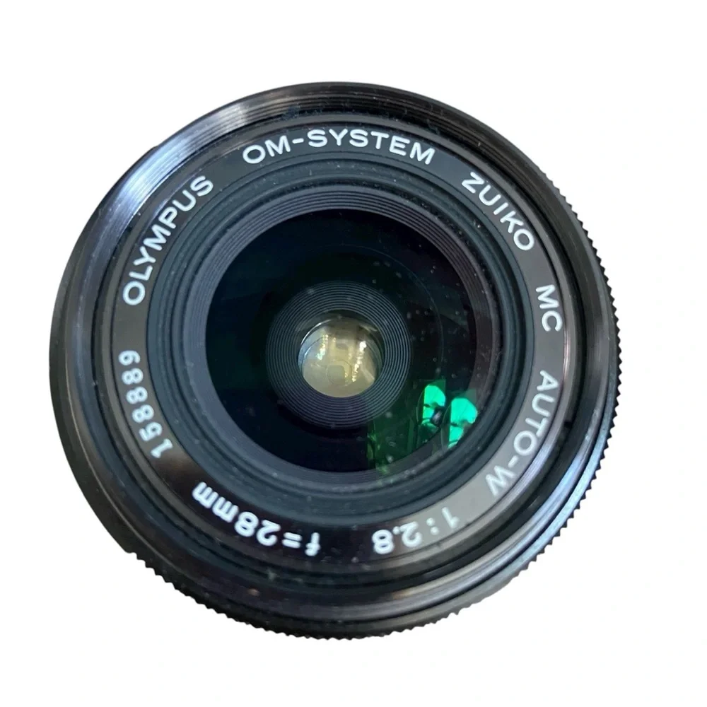 Olympus OM System Zuiko Auto-W 28mm f/2.8 MF Lens OM-1 JAPAN #2 158889 In Case